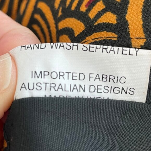 OzAboriginal Jukurrpa Cotton Canvas Crossbody Bag by Artist Bessie Liddle OS - Picture 6 of 7